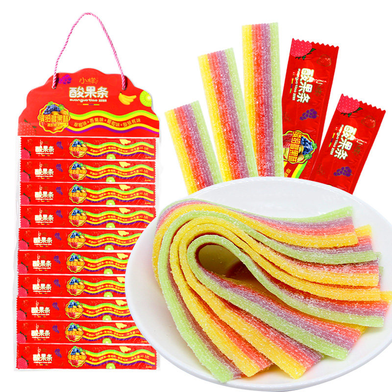 小样酸果条果汁软糖网红零食六一儿童糖果酸甜糖果