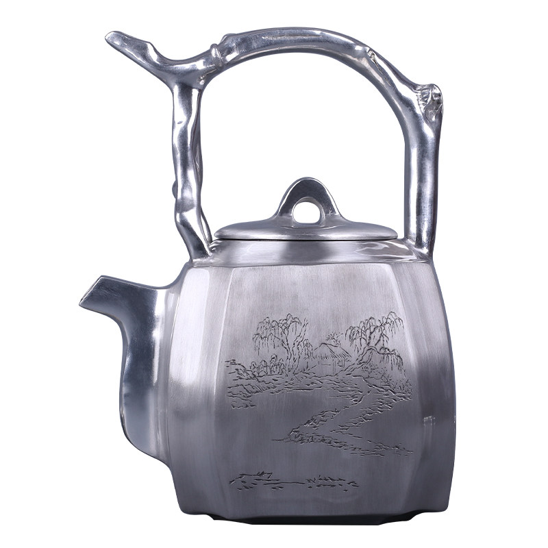 茶壶匠之源个旧手工锡器锡壶纯锡泡茶茶具清泉茶壶