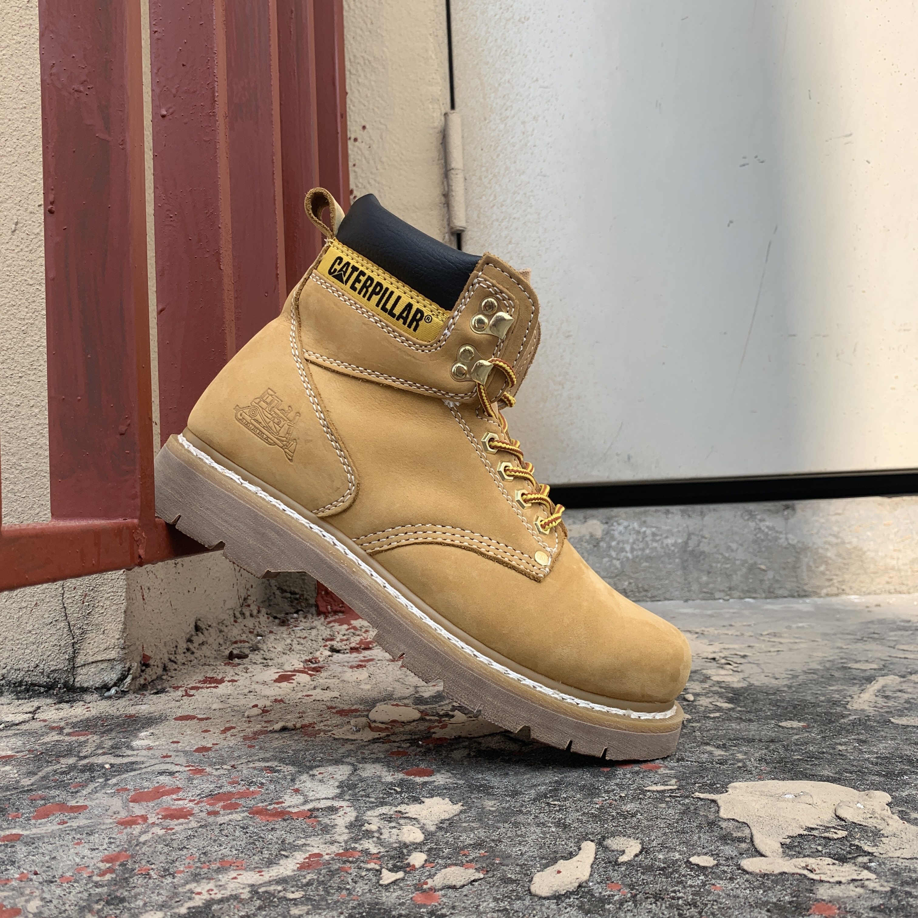 工装cat卡特情侣鞋头层牛皮靴高马丁真空缓冲马丁靴