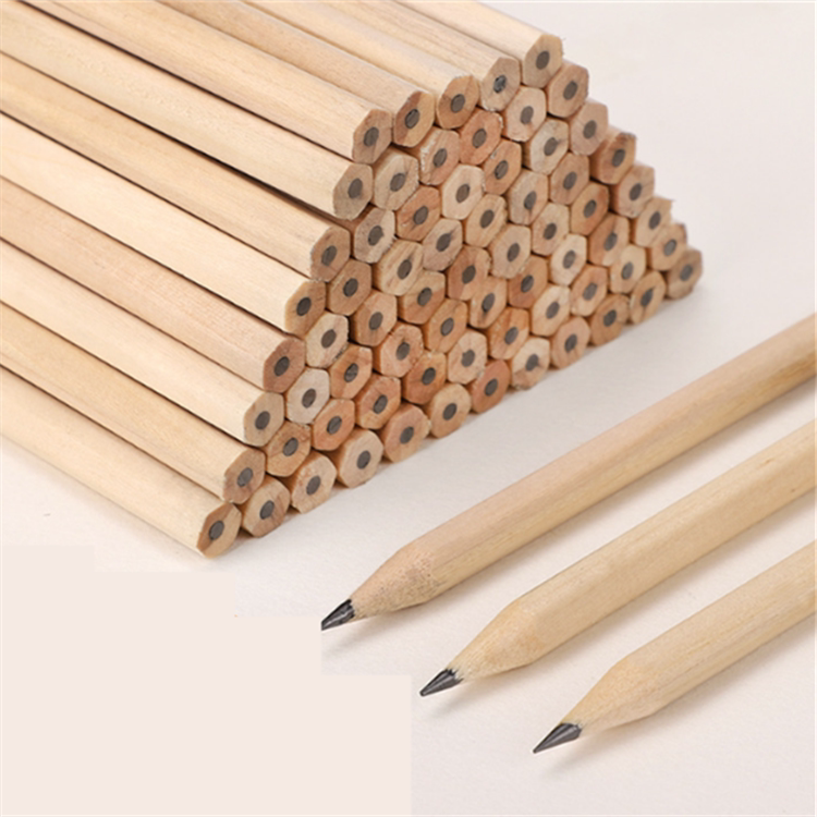 学生文具原木铅笔hb学习用品笔杆书写绘画铅笔