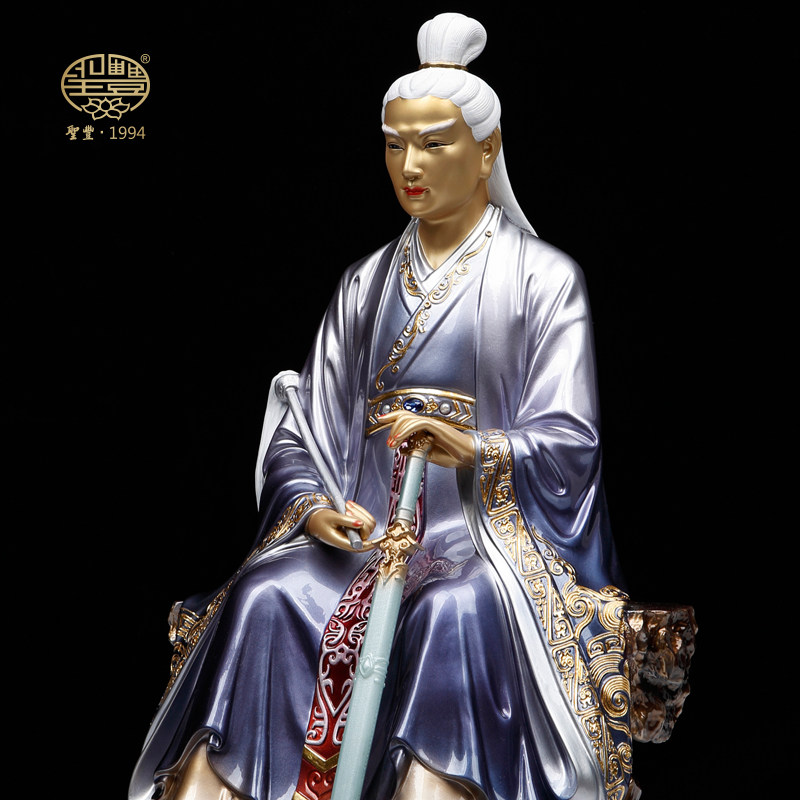 圣丰造像黄铜东华帝君神像扶桑大帝王公铜像装饰摆件