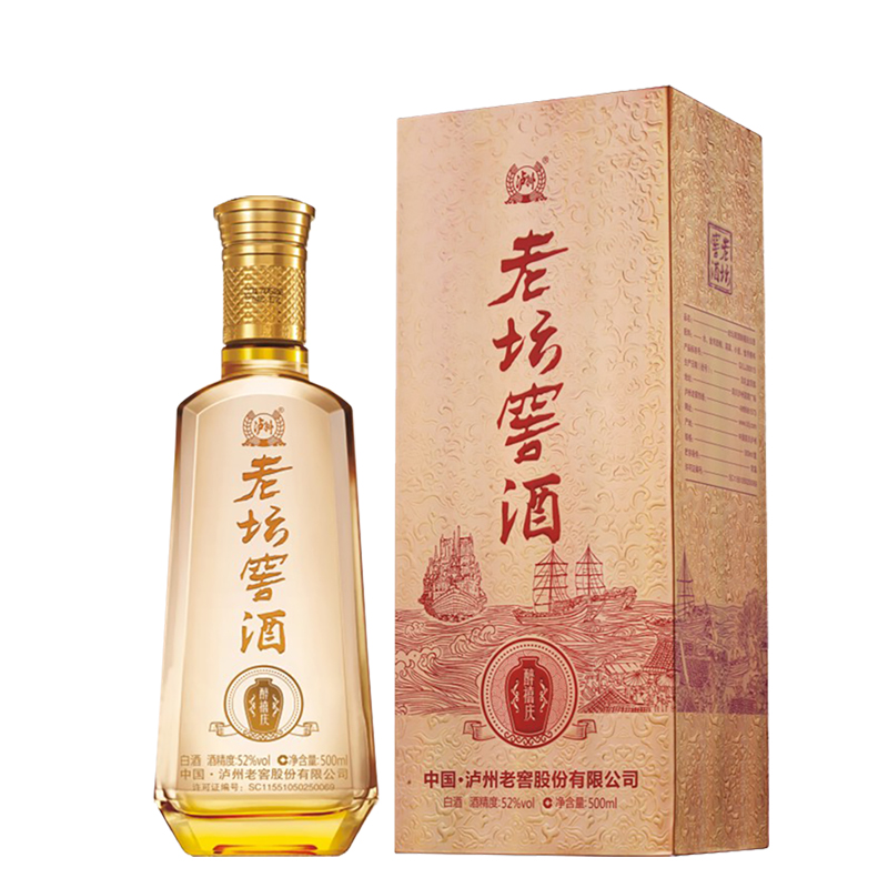 泸州老窖老坛酒醉禧庆浓香香型白酒52度500ml国产白酒