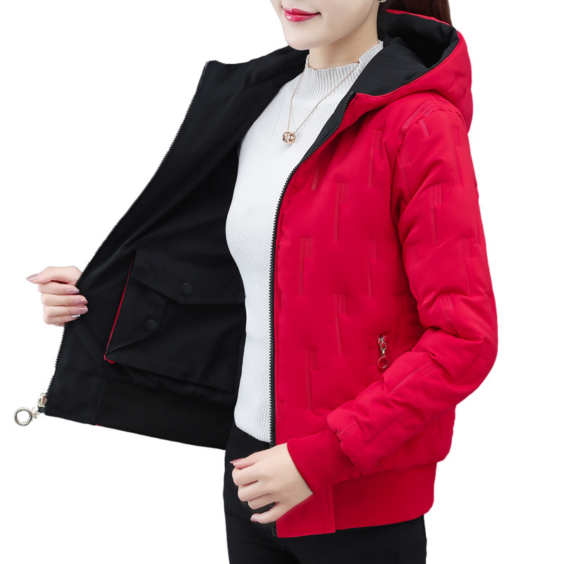 两面穿棉袄女短款棉衣羽绒棉服冬季2020新款大码百搭加厚外套爆款