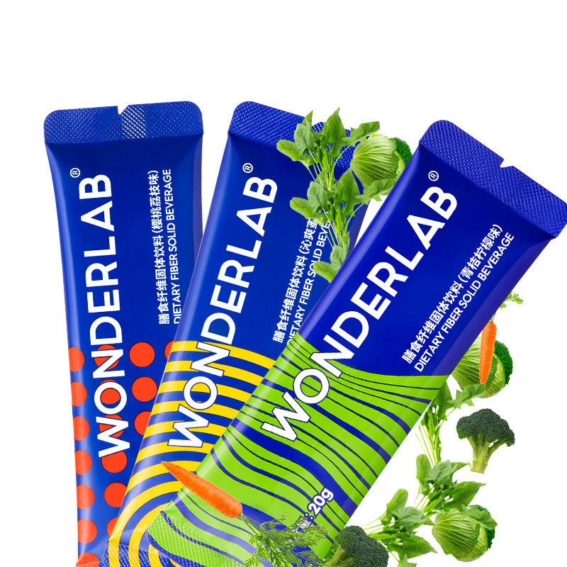 wonderlab白芸豆芸豆膳食纤维素小绿条固体饮品补剂1盒装膳食补充剂型
