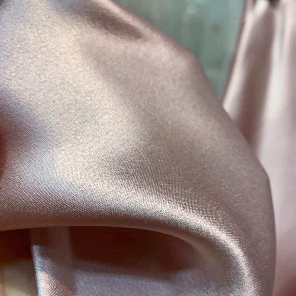 缎面开叉包半身红色真丝醋酸百搭高腰女高新款半身裙