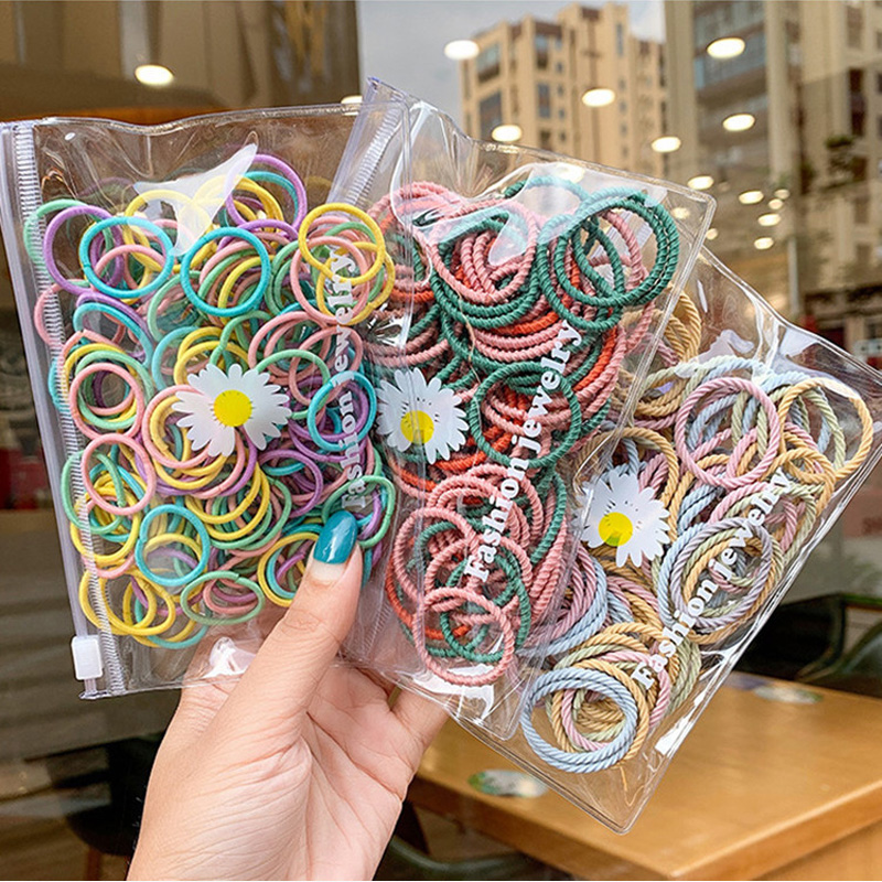 儿童头绳韩版卡通袋装不伤发橡皮筋发圈小女孩头发发圈