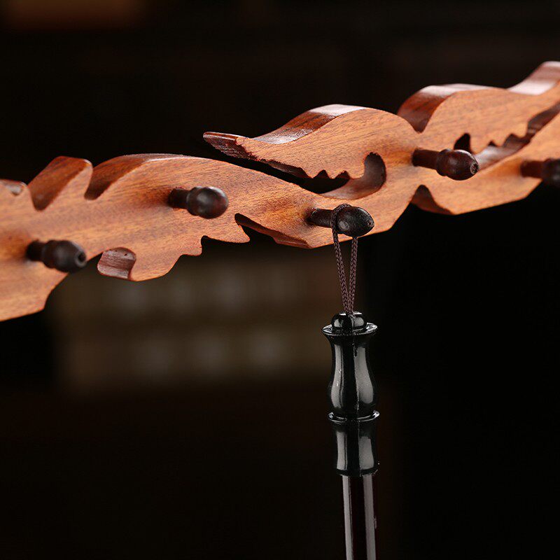 毛笔笔架实木书法摆件托架支架用品工具酸枝文房四宝