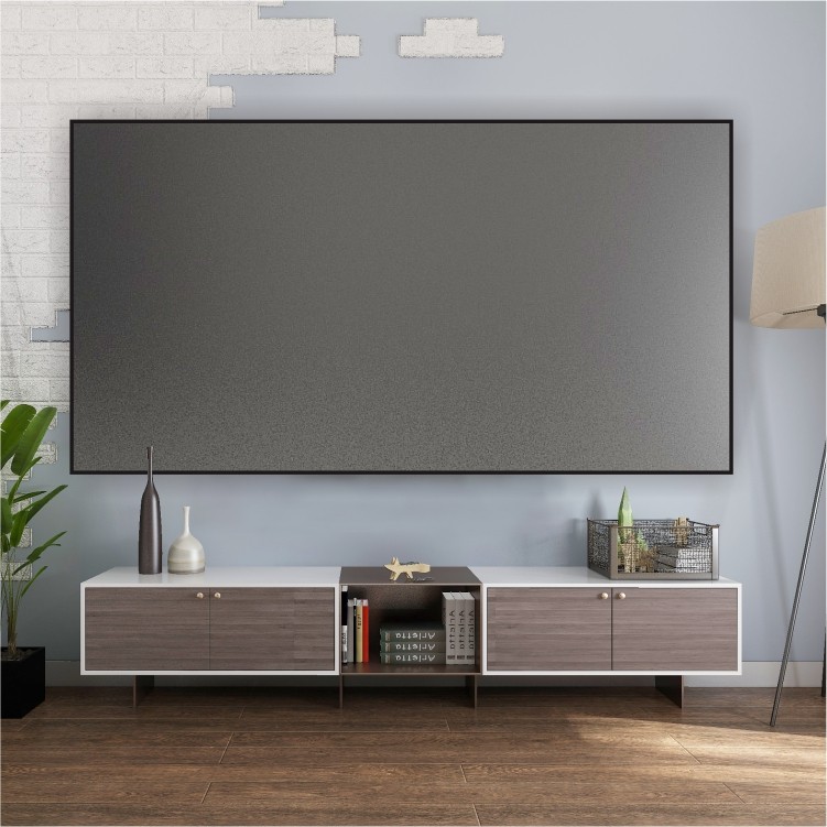 画框投影仪幕布激光电视4k家用100寸超窄边框幕布