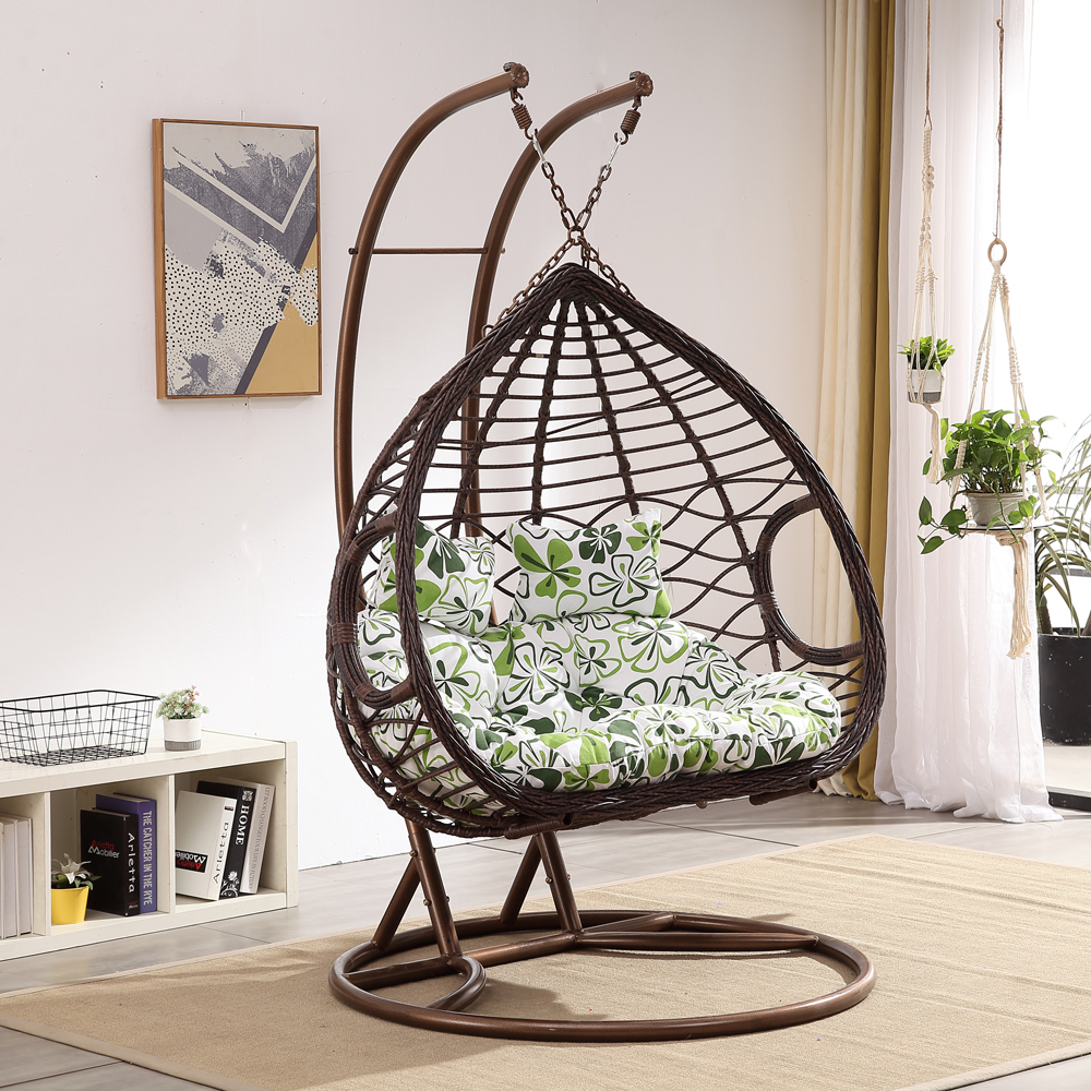 双人吊篮吊椅藤椅阳台家用室内秋千网红鸟巢吊篮