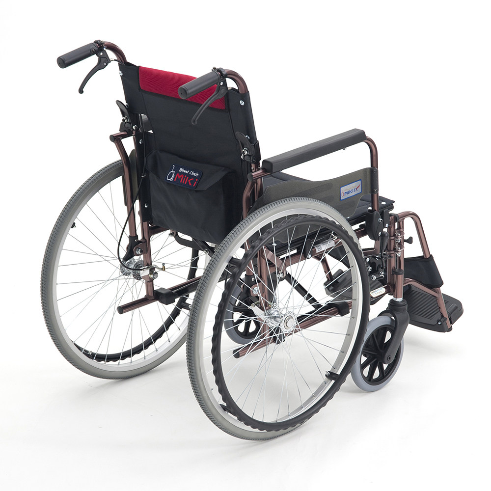 轮椅日本三贵miki49jl医用铝合金多功能可折叠扶手手动轮椅