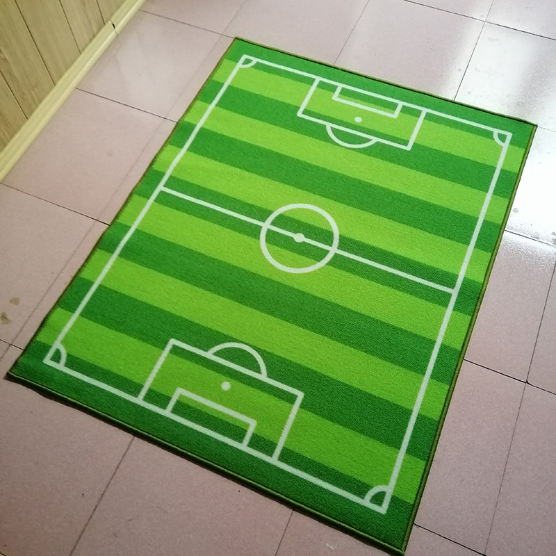 地毯捷成足球场儿童地垫防滑水洗绿色家用客厅地毯