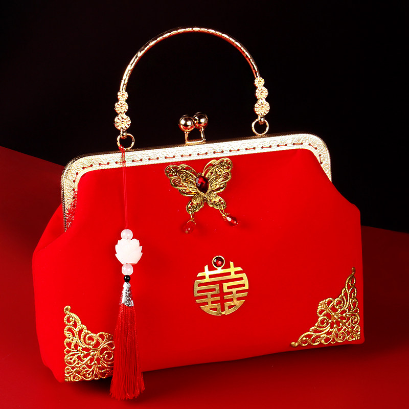 结婚用品大全新娘手拿包包袋装钱零钱包陪嫁红包