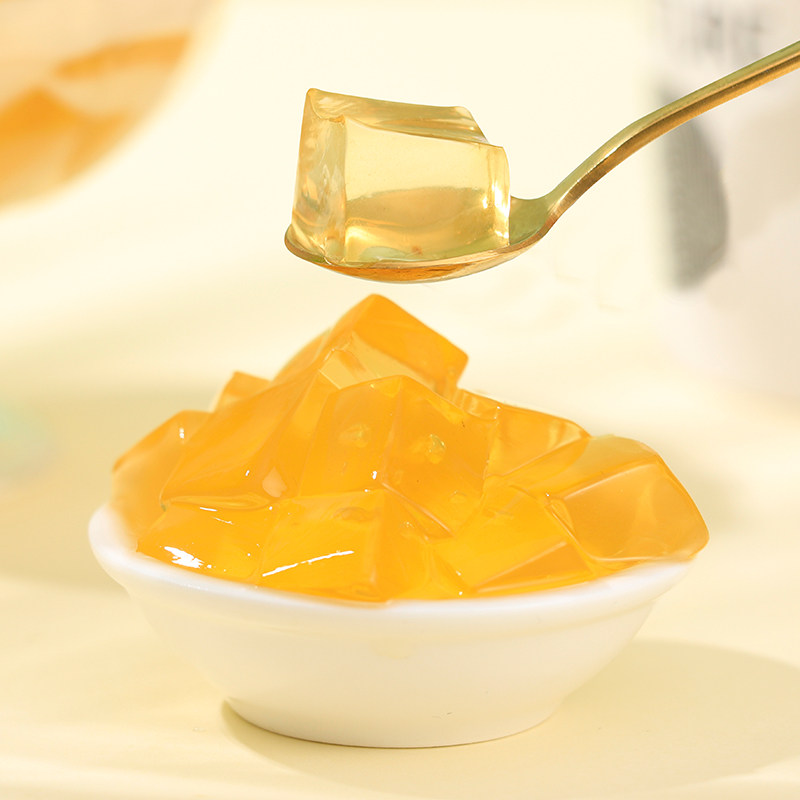 广禧茉莉绿茶冻冻罐头900g免煮蒟蒻果冻布丁果冻