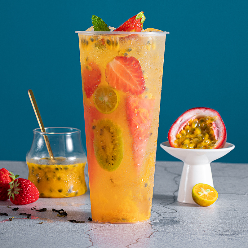 果汁盾皇6倍百香果16l浓缩风味饮料浓浆奶茶浓缩果蔬汁