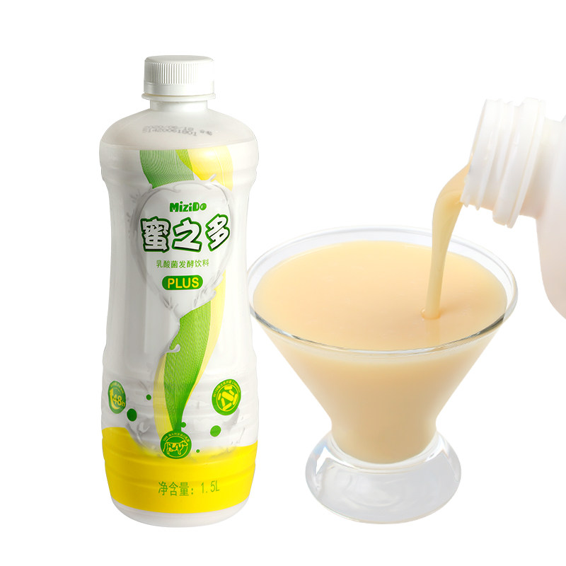 蜜之多plus乳酸菌饮料锦乔牛奶饮料优格乳15l瓶升级版