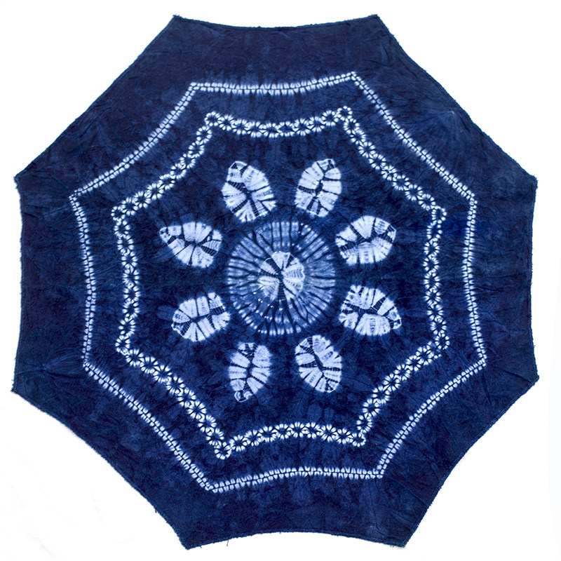 新款云南手工装饰布跳舞手绢八角防尘盖布电话机白族扎染