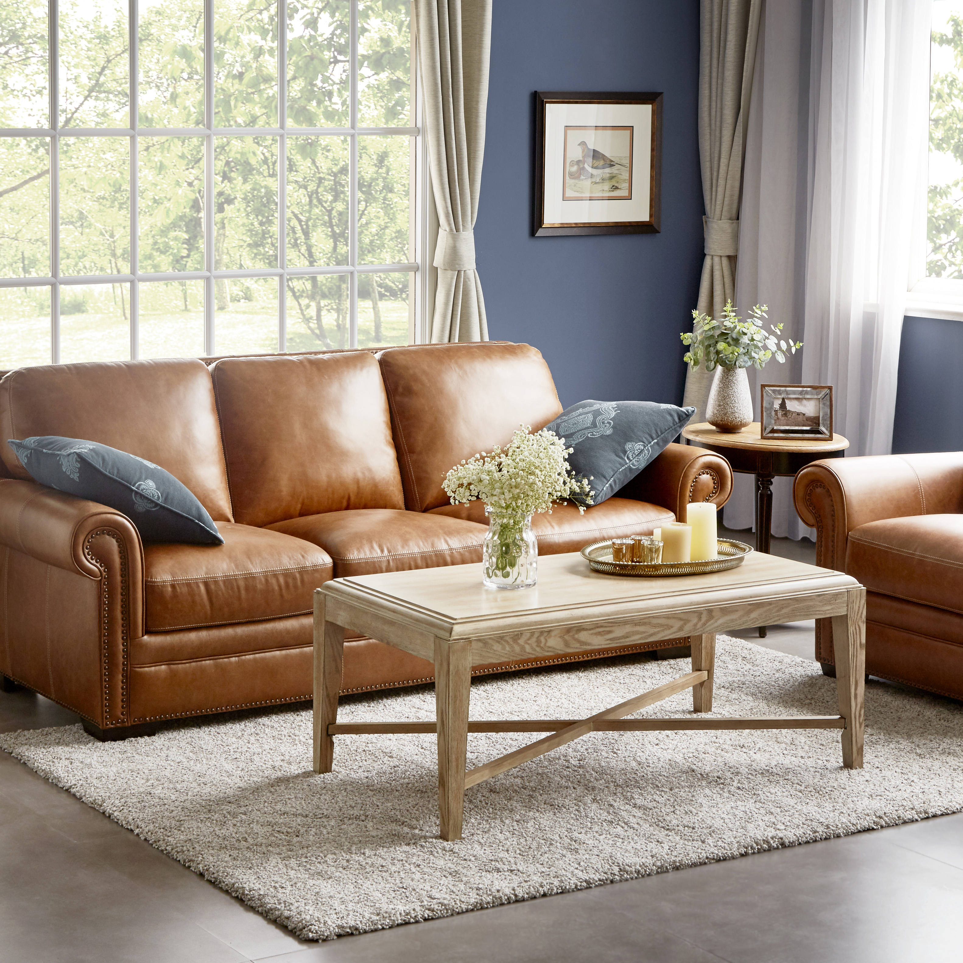 客厅simonli西蒙小户户型真皮沙发头层牛皮轻奢美式皮艺沙发