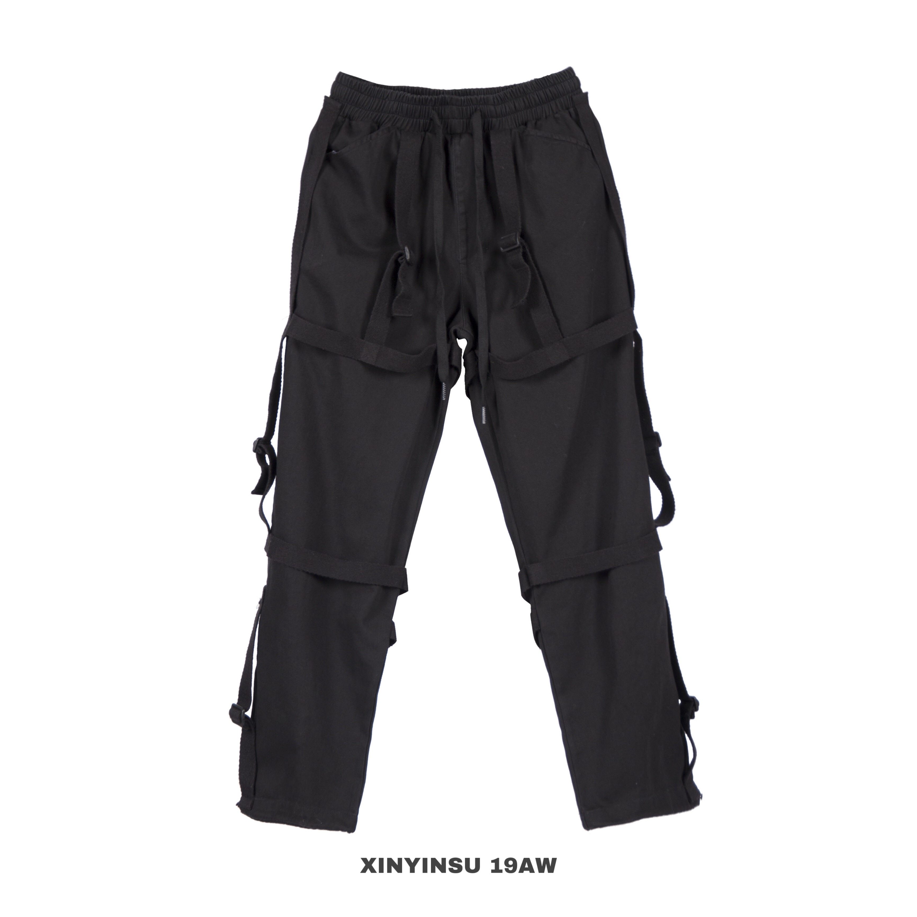 bogbw 新因素19aw二代八神裤ins新款暗黑风工装裤男女潮嘻哈长裤