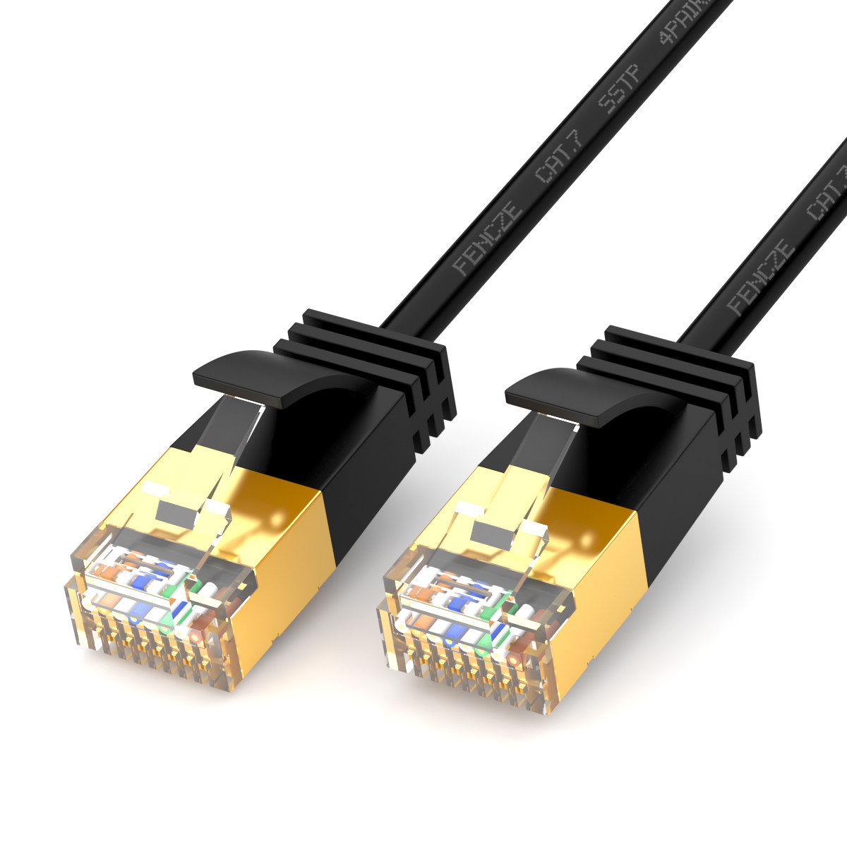 cat7屏蔽宽带电脑万兆纯铜网线创者细圆超细网线