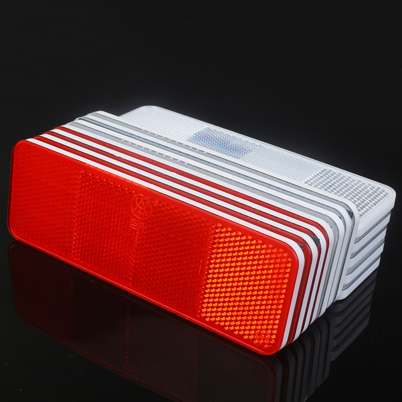 反光货车光板贴条汽车挂车塑料反射器车身红白汽车装饰贴