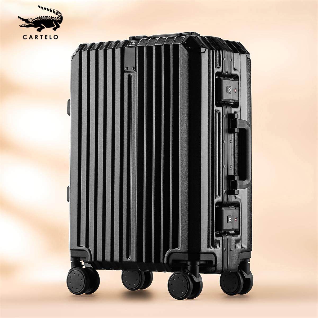 卡帝乐鳄鱼行李箱男女拉杆箱大容量旅行箱万向轮日时尚密码皮箱旅行箱