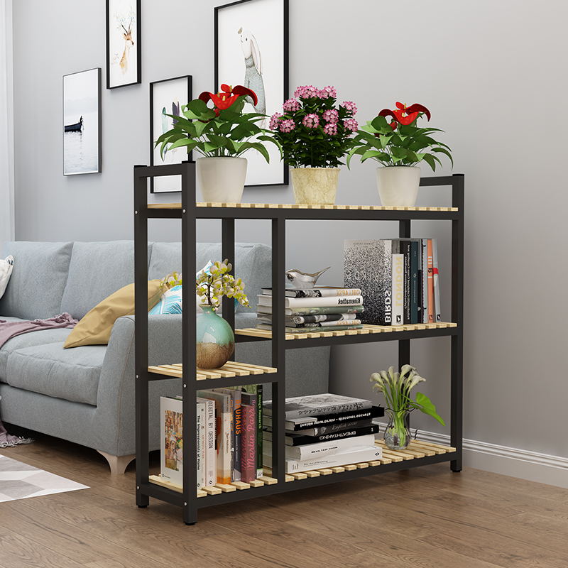 客厅花架落地式铁艺多层阳台花盆隔断吊篮室内花架