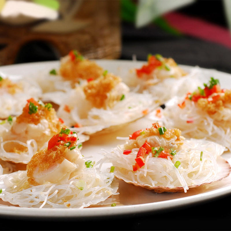 即食蒜蓉粉丝扇贝6枚/袋新鲜冷冻生鲜扇贝海鲜烧烤蒸扇贝￥39.9元