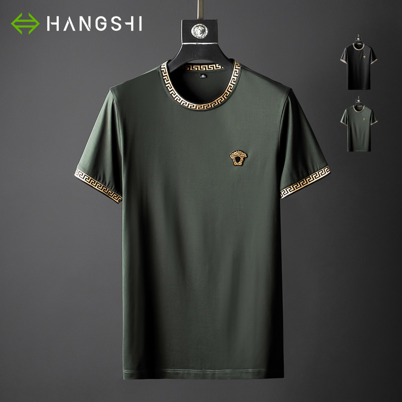 轻奢大牌t恤男高端男士纯棉短袖潮流2022年新款春夏季潮牌体恤衫