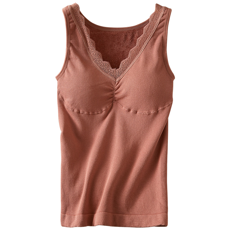 保暖胸罩内衣内搭打底美体吊带防寒背心冬季保暖上装