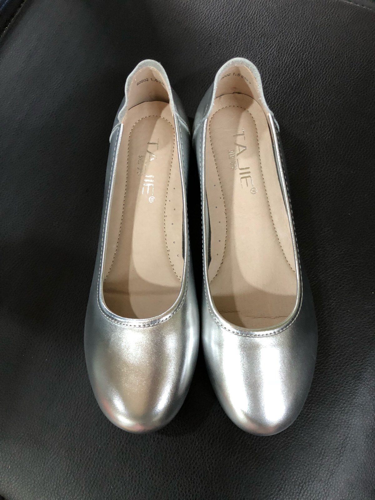 海航制服空姐尖头银色高跟细跟空乘工作单鞋单鞋