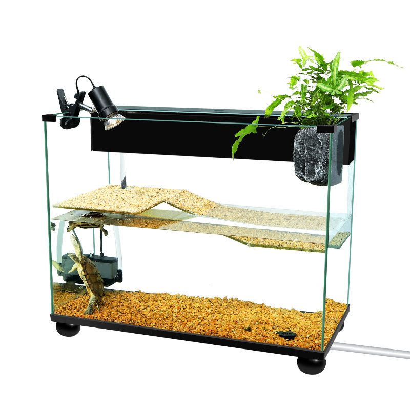 乌龟大型晒台生态缸养专用家用鱼缸深水饲养鱼缸