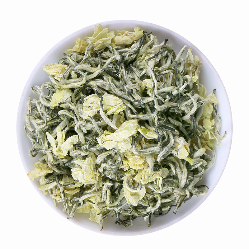 白毫茉莉花茶2022新茶四川珍品嫩芽绿茶春茶浓香再加工茶