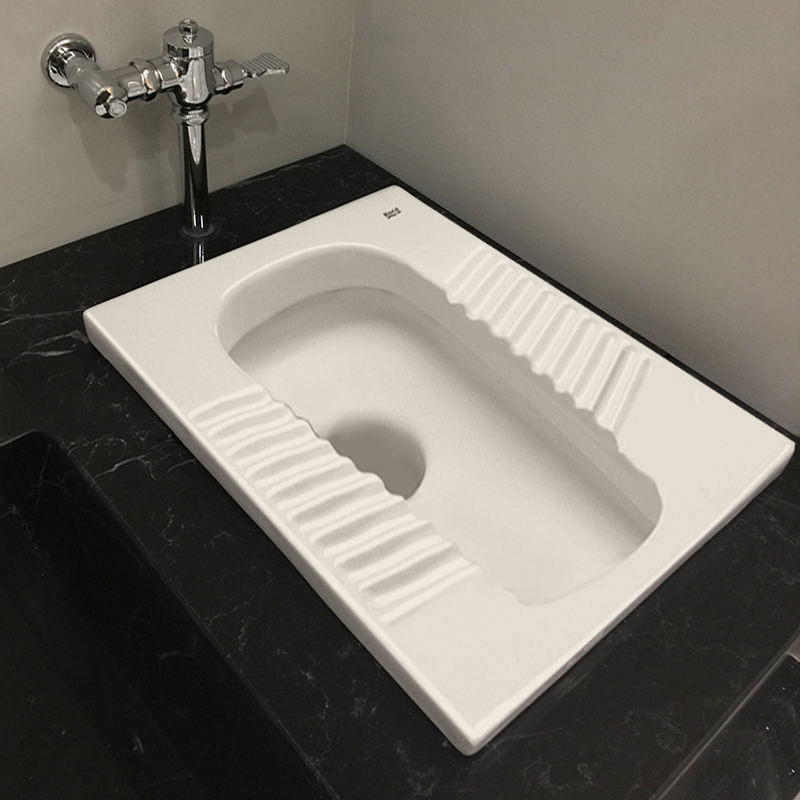 roca乐家卫浴蹲厕脚踏式冲水进水便器维拉蹲便器