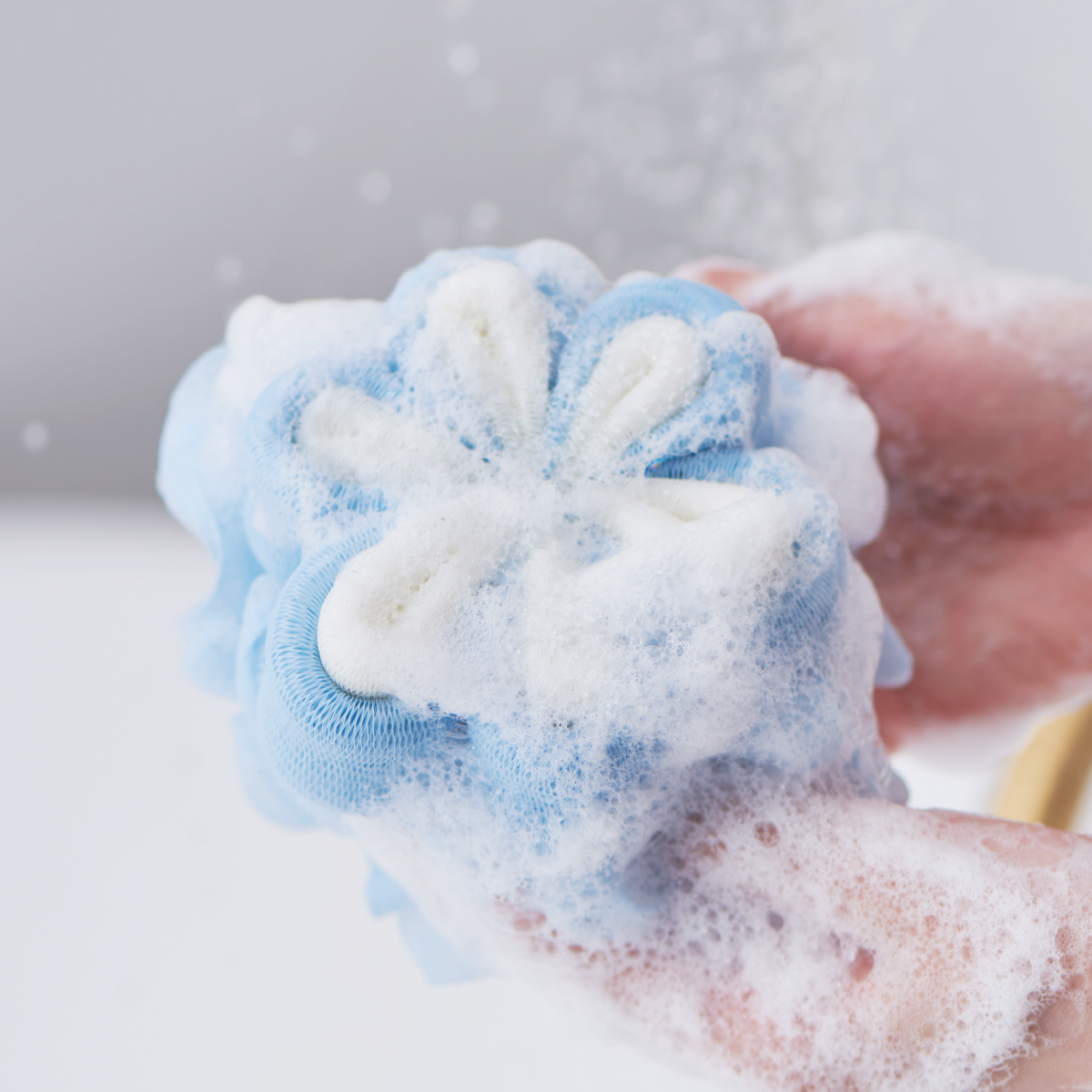 沐浴yinyuehe天真球花瓣形洗澡可爱女生泡泡浴花沐浴球