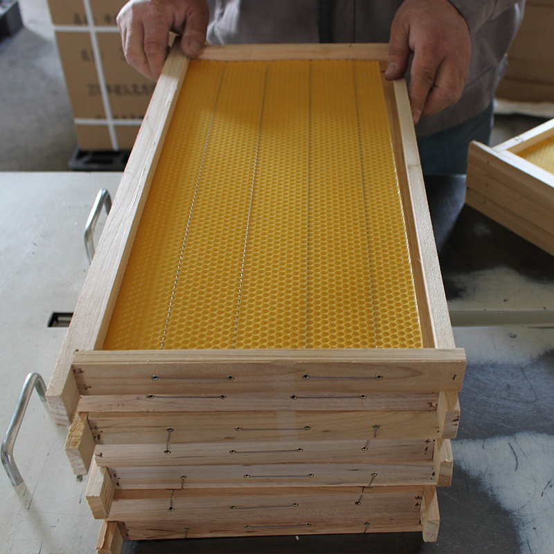 易翔成品巢框巢础中蜂蜂箱巢基蜂框装好巢础带框养蜂专用蜜蜂巢框