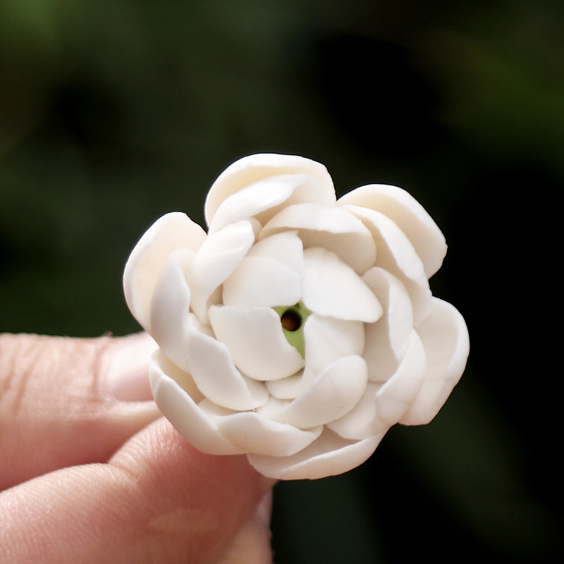 精品手捏陶瓷茉莉花茶宠摆件线香茶道家居装饰礼品茶道