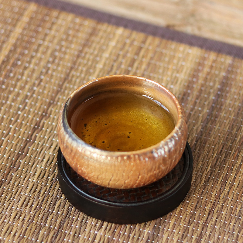 茶杯手工拉胚陶瓷柴烧精品爆裂裂纹单杯功夫茶杯