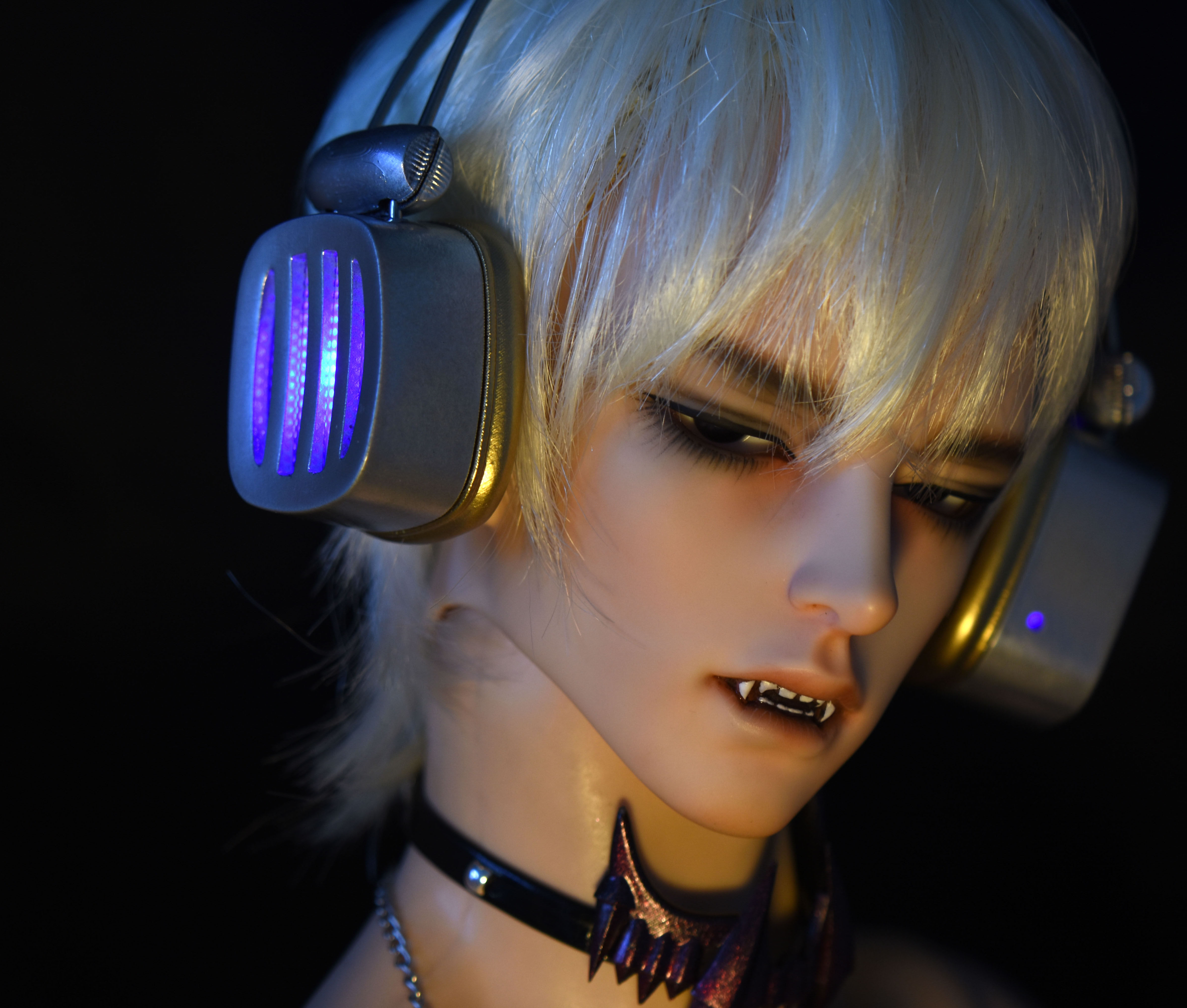 耳机bjd爪子发光电竞少年3分叔id72id75龙魂bjd娃娃