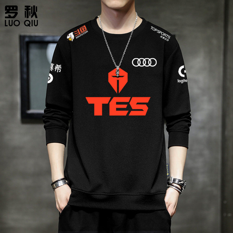 tes战队队服jackeylove阿水出征服s10总决赛圆领卫衣卫衣