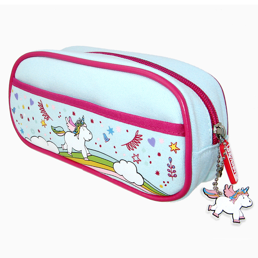 brunnen德国进口卡哇伊笔袋梦幻独角兽卡通通风单层笔袋