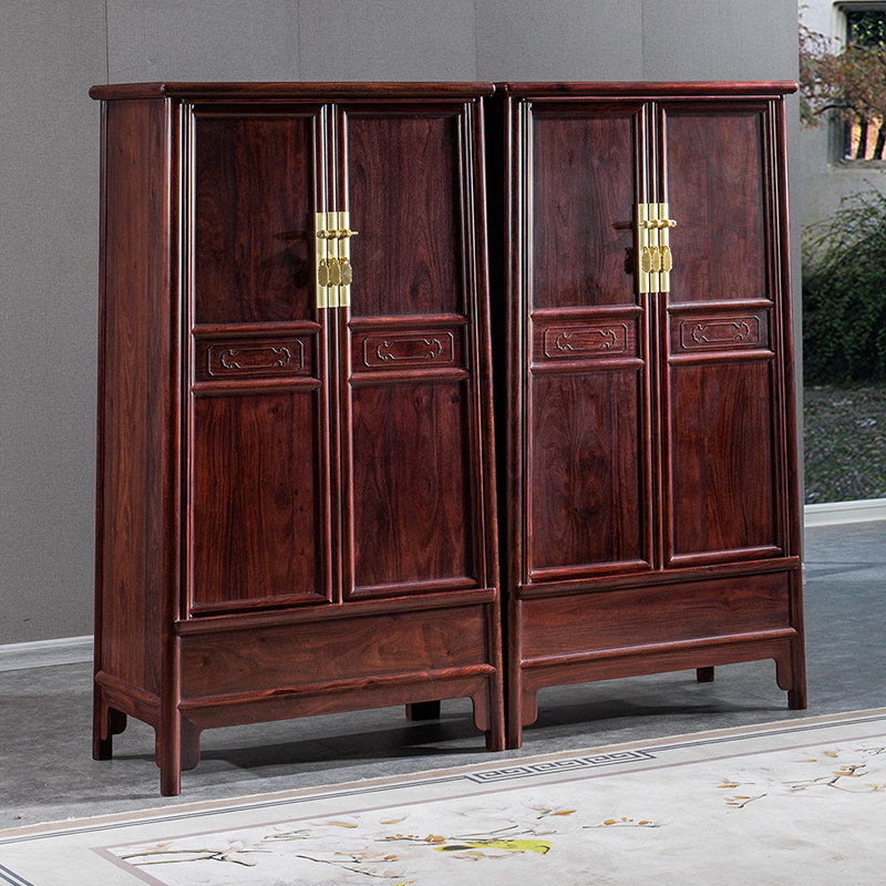 红木家具古典衣橱卧室实木紫檀小叶非洲明清赞比亚衣柜