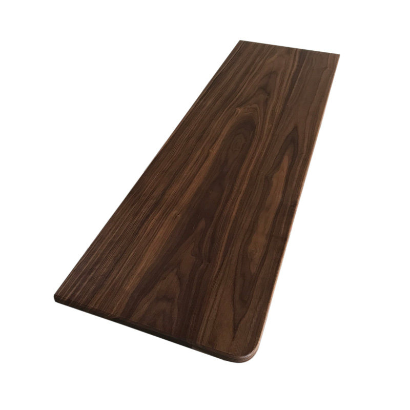 北美现代简约日式黑胡桃原木板红白橡木实木板材桌面吧台板原料方