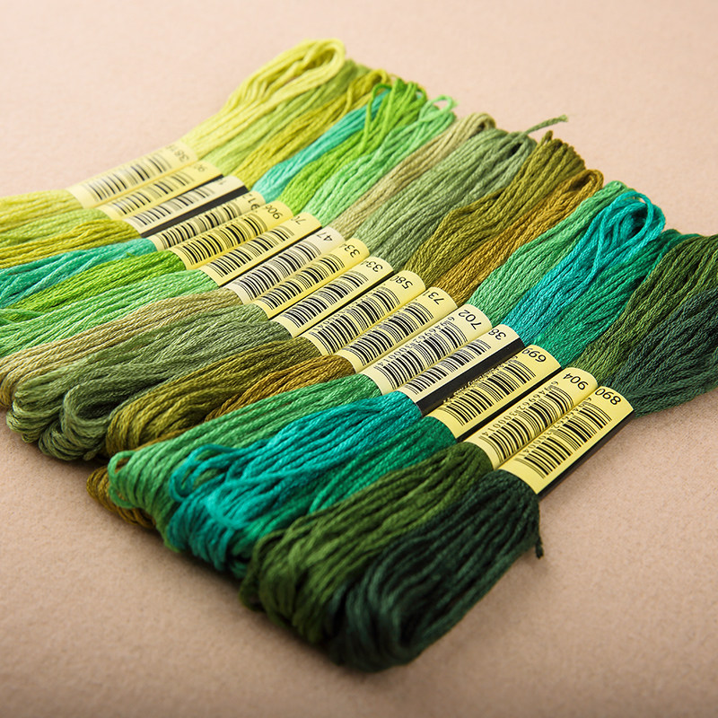 cxc十字绣配线 补线 25号刺绣线 鞋垫刺绣手工线 447色可选零卖