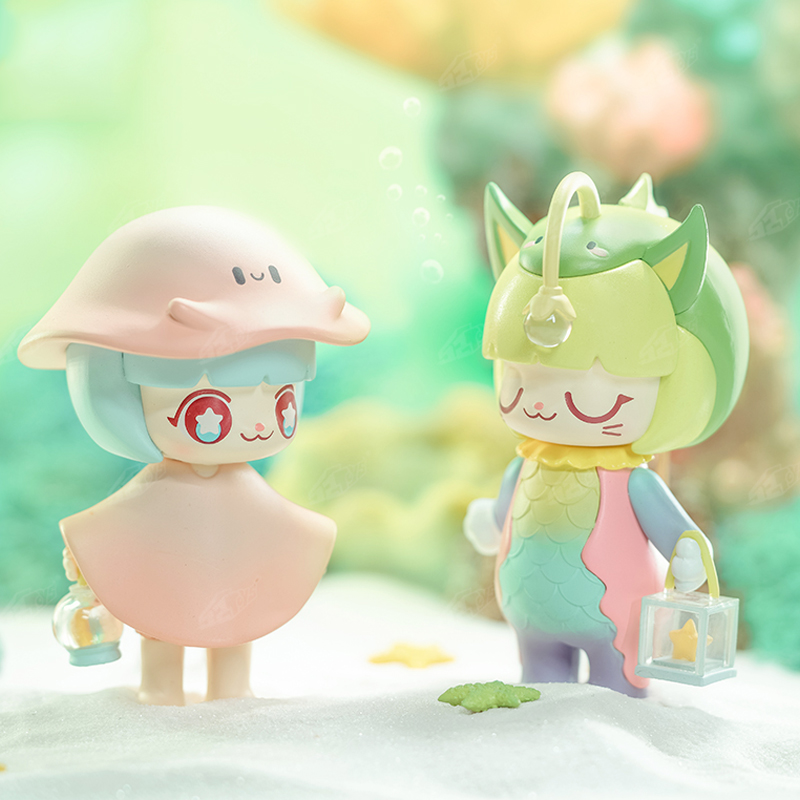 正版kimmymiki海底探险盲盒美人鱼潮玩手办公仔潮玩盲盒