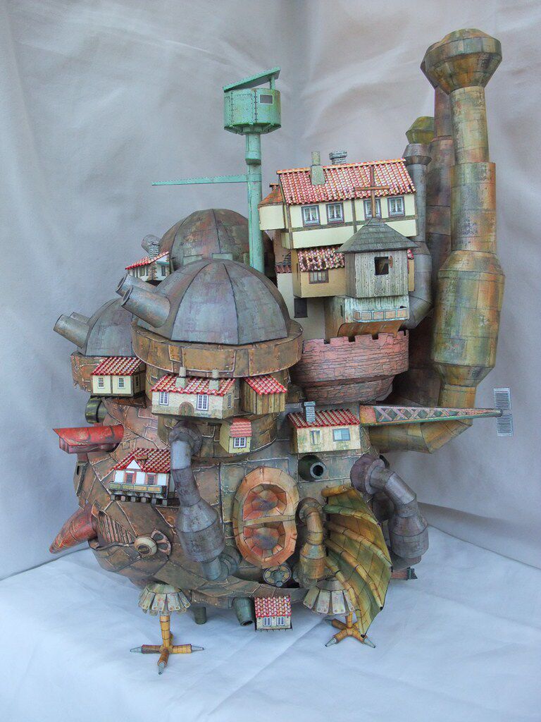 手工宅漫社纸工坊3d宫崎骏系列哈尔的尔的移动城堡其他类型纸模