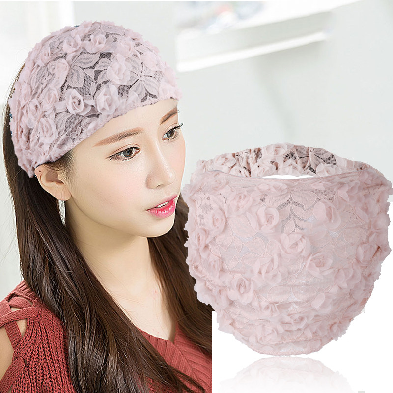 韩国半帽包头发箍女百搭外出短发简约发卡白发发饰