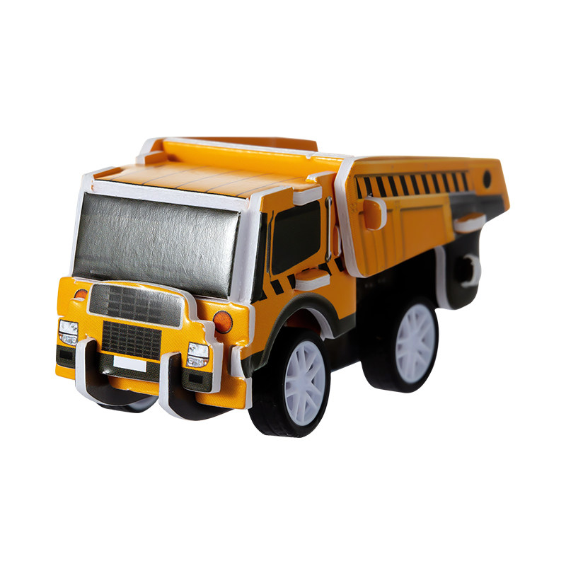 miniso名创优品回力车系系列3d立体拼图工程车消防车惯性