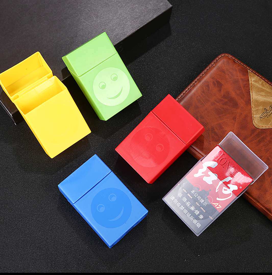 新款角质软盒塑料透明20支装防防汗滑盖全封闭烟盒