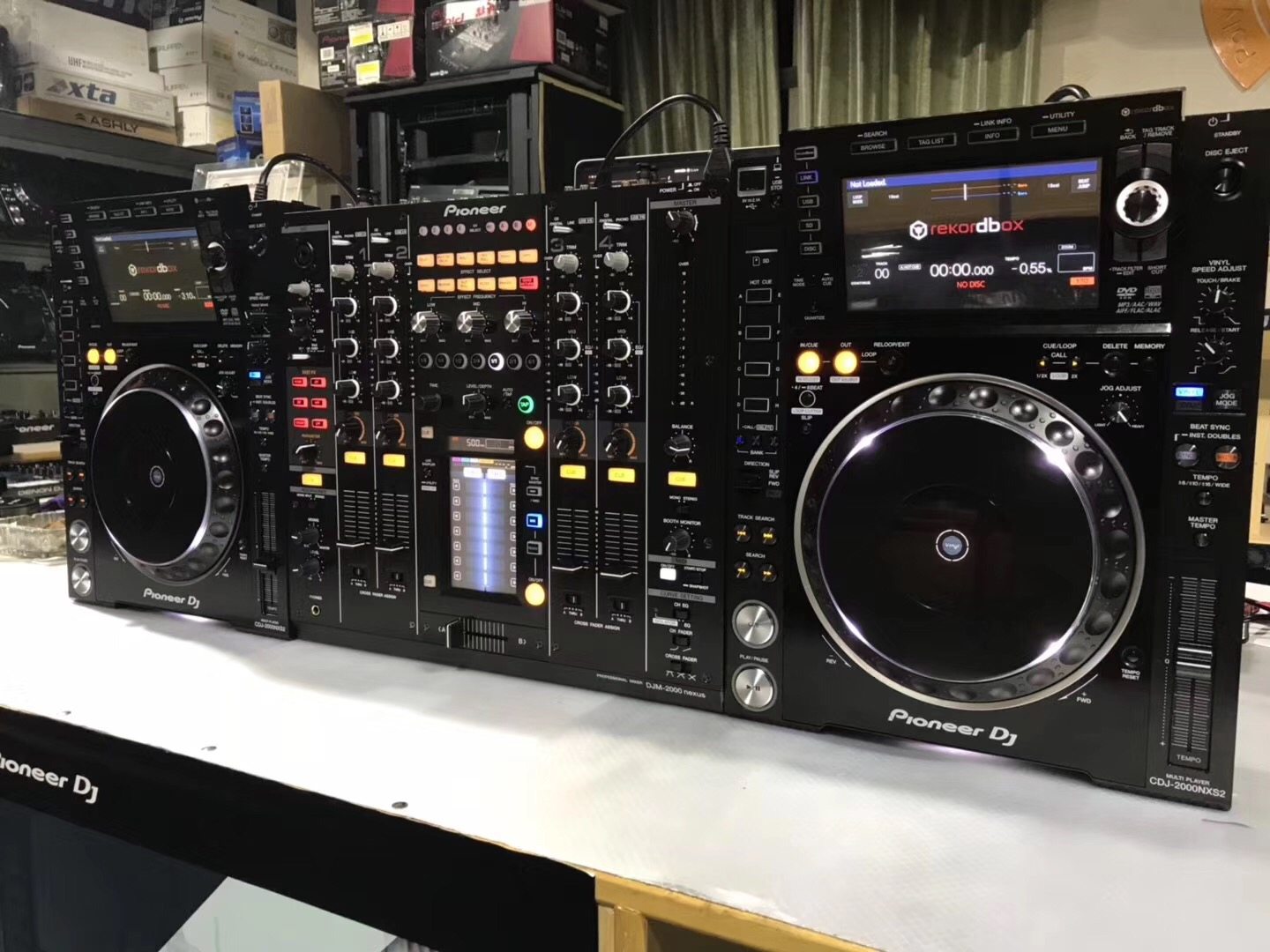 套装先锋2000三代碟机二手cdj2000nxs2djm2000nexus打碟机