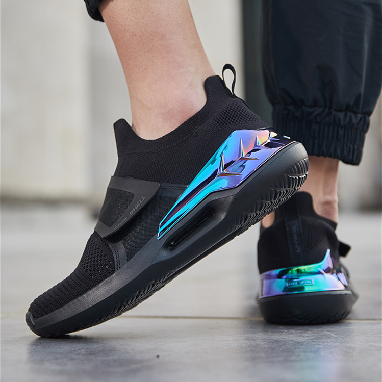 李宁2019新款春季羿星2轻便潮流休闲鞋情侣鞋减震男运动鞋aglp057